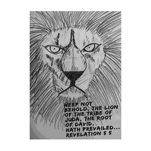 300x300 Lion Of Judah Drawing By Sgly Ministry - Lion Of Judah Sketch