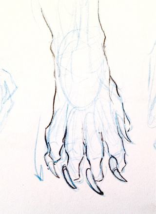 320x439 Paw Drawings On Paigeeworld. Pictures Of Paw - Lion Paw Sketch