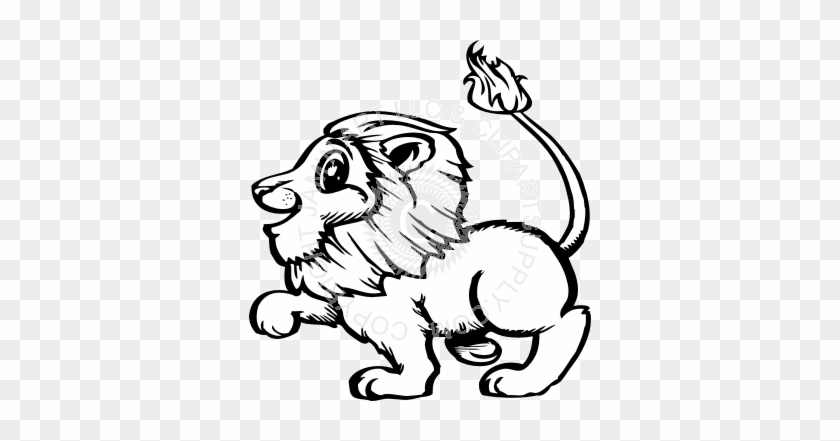 840x441 Simple Cute Lion Drawings - Lion Simple Sketch