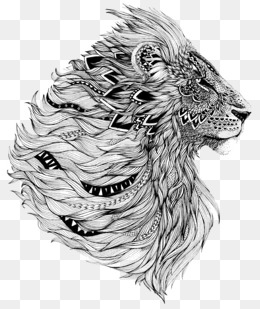 260x309 Lion Head Png, Vectors, Psd, And Clipart For Free Download Pngtree - Lion Sketch Black And White