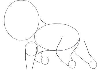 350x265 How To Draw A Lion For Kids - Lion Sketch For Kids