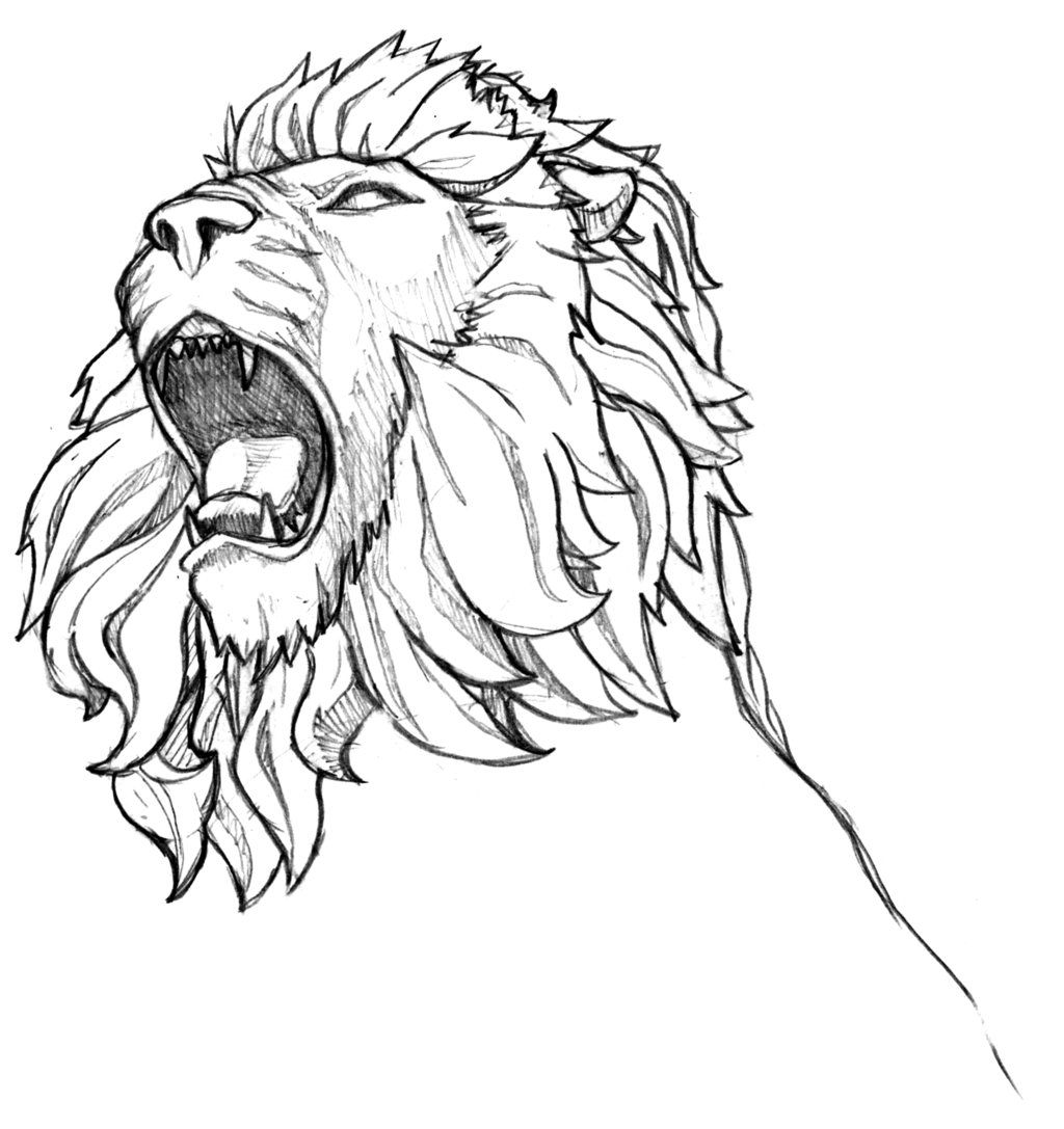 1024x1087 Inkspired Musings Roaring Like A Lion Roar In 2018 - Lion Sketch Images