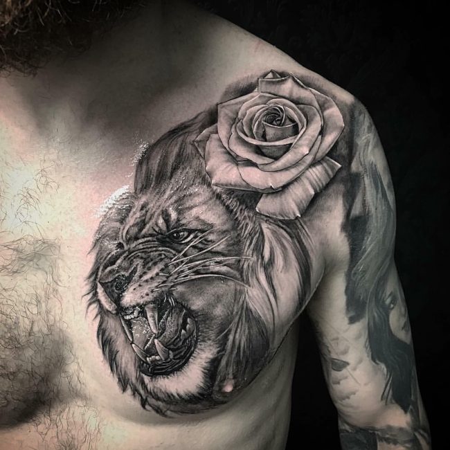650x650 Best Wild Lion Tattoo Designs Amp Meanings - Lion Tattoo Sketch