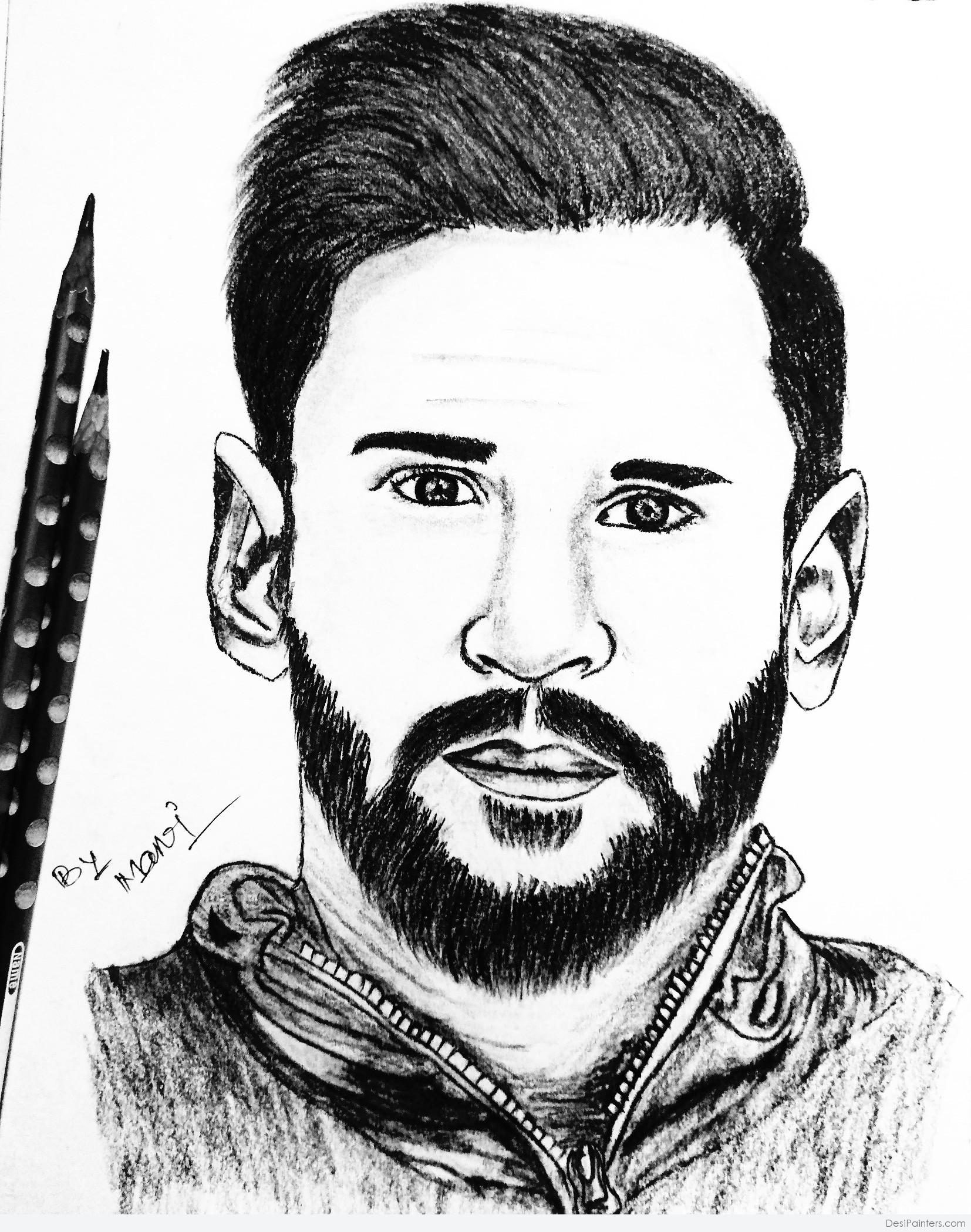 Lionel Messi Sketch At Paintingvalley Com Explore Collection Of