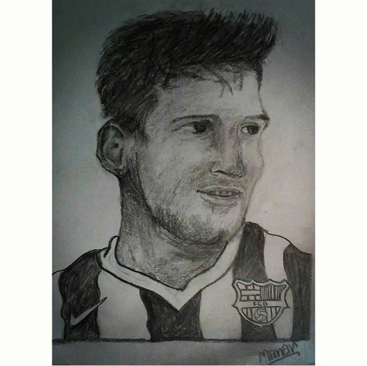 720x718 Lionel Messi Sketch By The Art Guy23 - Lionel Messi Sketch