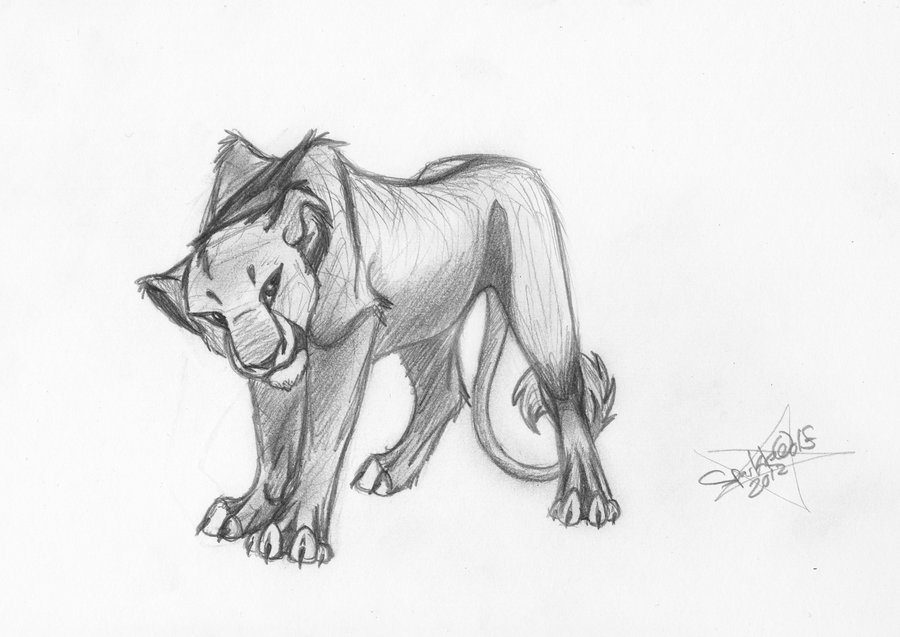 900x637 Young Lioness Sketch By Sparklewolf7000 - Lioness Sketch