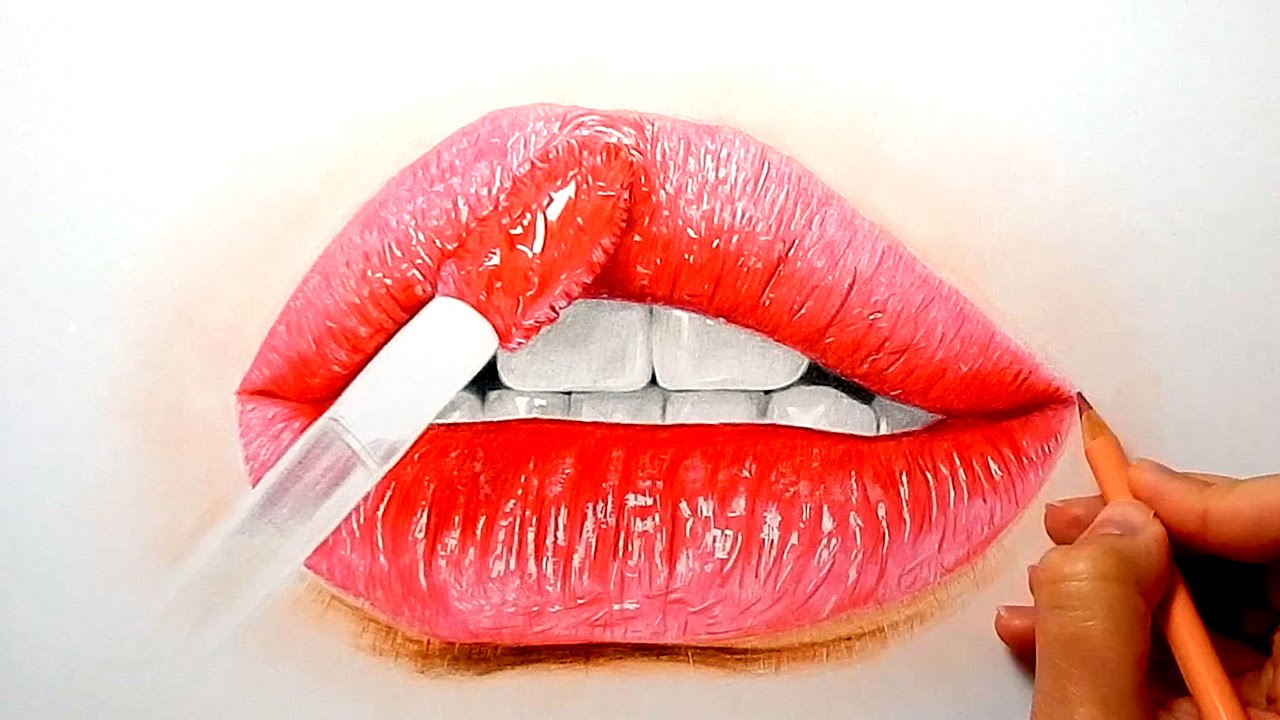 Lip Gloss Sketch at Explore collection of Lip