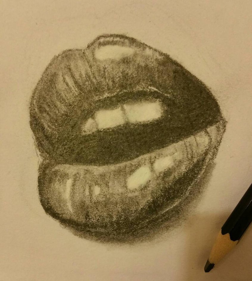 Lip Gloss Sketch At PaintingValley.com | Explore Collection Of Lip ...