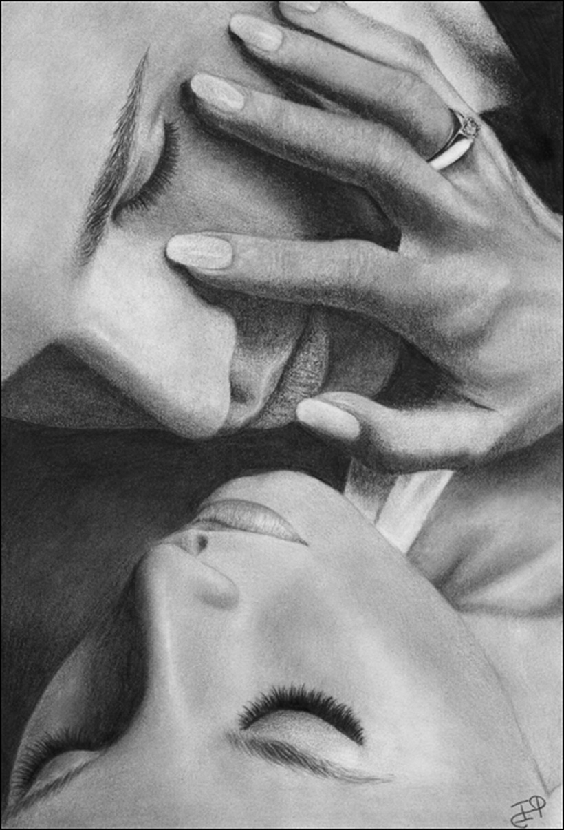 820x1206 Lip Kiss Pencil Sketch The Language Of A Kiss Sketchesvarious - Lip Kiss Sketch