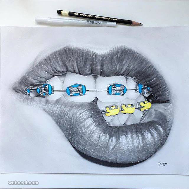 640x640 Lips Color Pencil Drawings By Roman0701 - Lips Pencil Sketch
