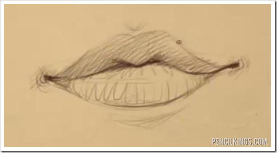 570x316 How To Draw Lips - Lips Sketch