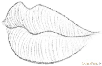 330x213 How To Draw Lips From The 34 View Rapidfireart - Lips Sketch