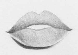 300x211 How To Draw Lips 10 Easy Steps Rapidfireart - Lips Sketch