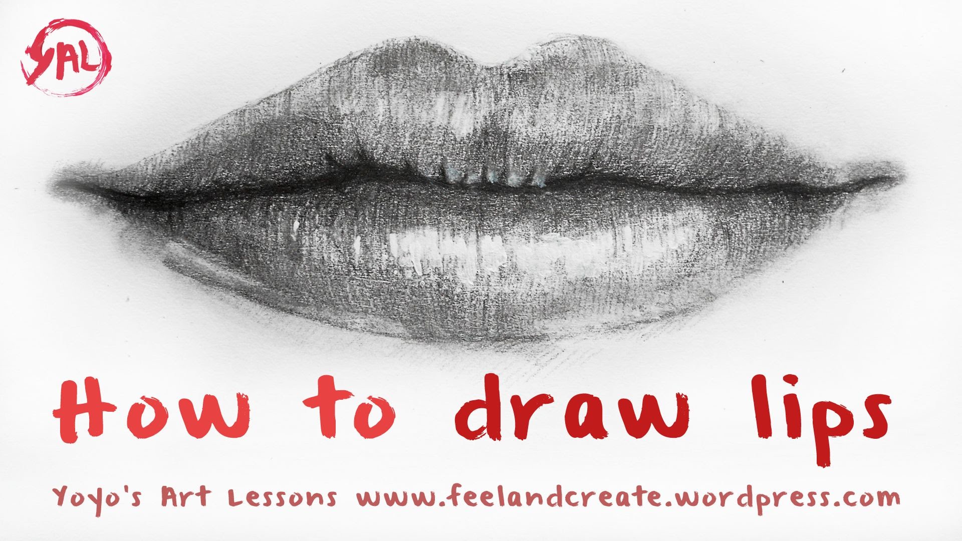 1920x1080 How To Draw Mouth And Lips - Lips Sketch Tutorial.