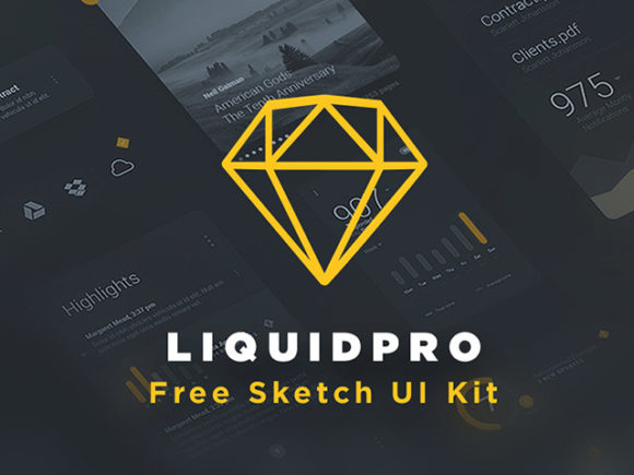 580x435 Liquidpro Ui Kit For Sketch - Liquid Sketch
