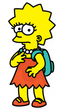 215x382 How To Draw Lisa Simpson From The Simpsons, Cartoons, Easy Step By - Lisa Simpson Sketch