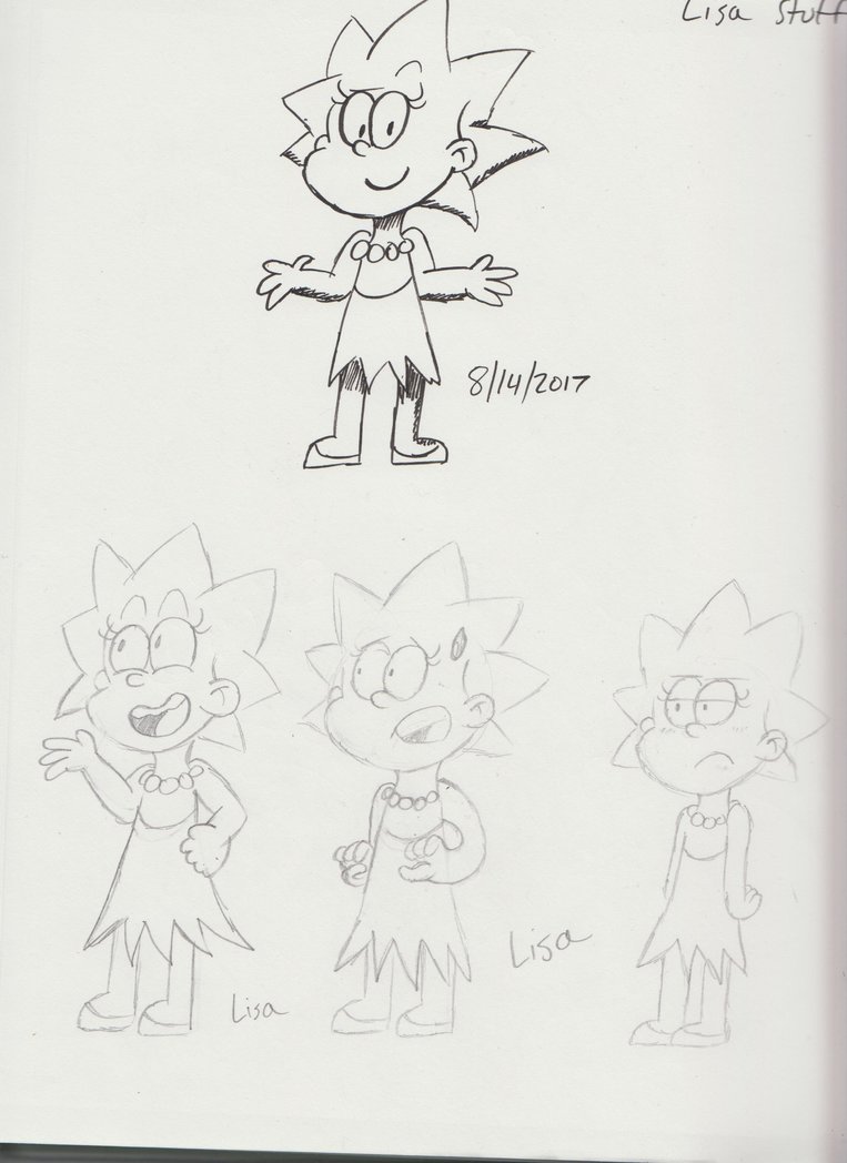 763x1048 Lisa Simpson - Lisa Simpson Sketch