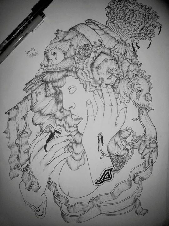 540x720 Listening Sketch Sketches - Listening Sketch