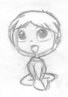 280x398 Little Boy Sketch By 10goto10 - Little Boy Sketch