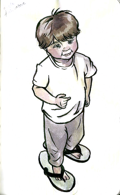 492x798 The Weekly Lowlight Sketches Of My Favorite Little Boy! - Little Boy Sketch