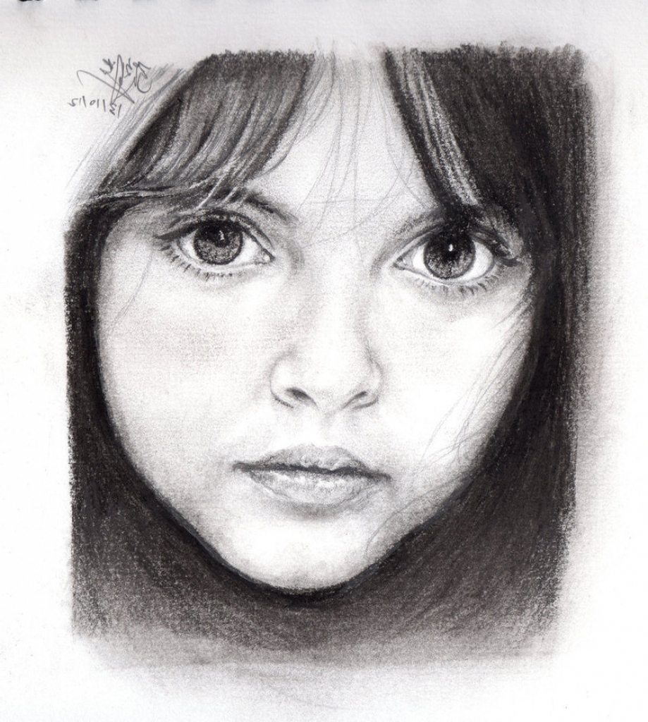 919x1024 Pencil Sketch Of Beautiful Young Girl Beautiful Girl Face Pencil - Little Girl Face Sketch
