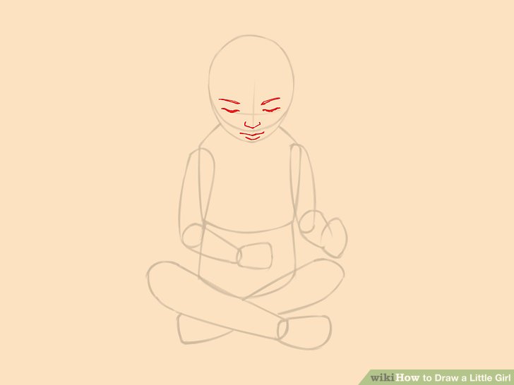 728x546 How To Draw A Little Girl (With Pictures) - Little Girl Sketch