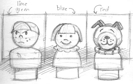 460x292 Lucy Lives In An Art Gallery - Little People Sketch