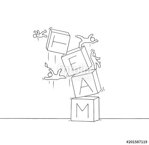 500x488 Sketch Of Little People With Broken Pyramid. Stock Image And - Little People Sketch