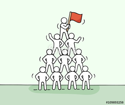 500x423 Sketch Of Pyramid With Working Little People. Stock Image And - Little People Sketch