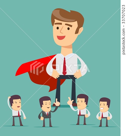 417x450 Sketch Of Working Little People And Big Superhero. - Little People Sketch