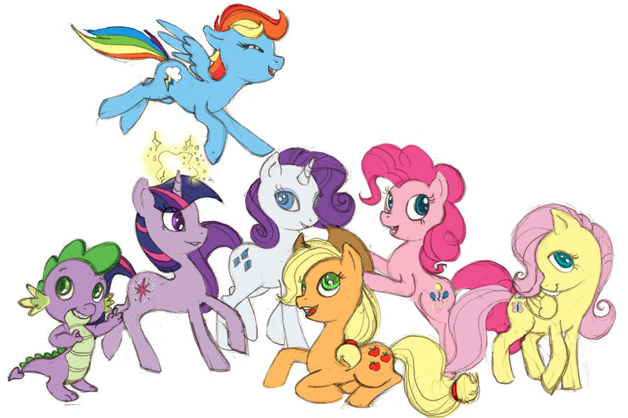 900x600 My Little Pony Sketch,with Colors! By Harusame - Little Pony Sketch