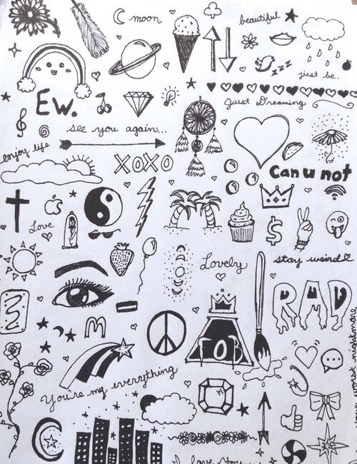 500x650 Little And Easy Doodles When You Are Bored. I Also Like How The - Little Sketches