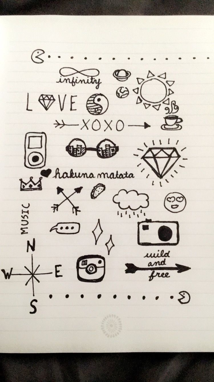 750x1334 Little Drawings. Tumblrpolyvore Inspired Fillers - Little Sketches