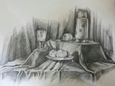 236x177 Still Life Sketch Work By Kartik Khadatkar K.k Wardha - Live Sketch