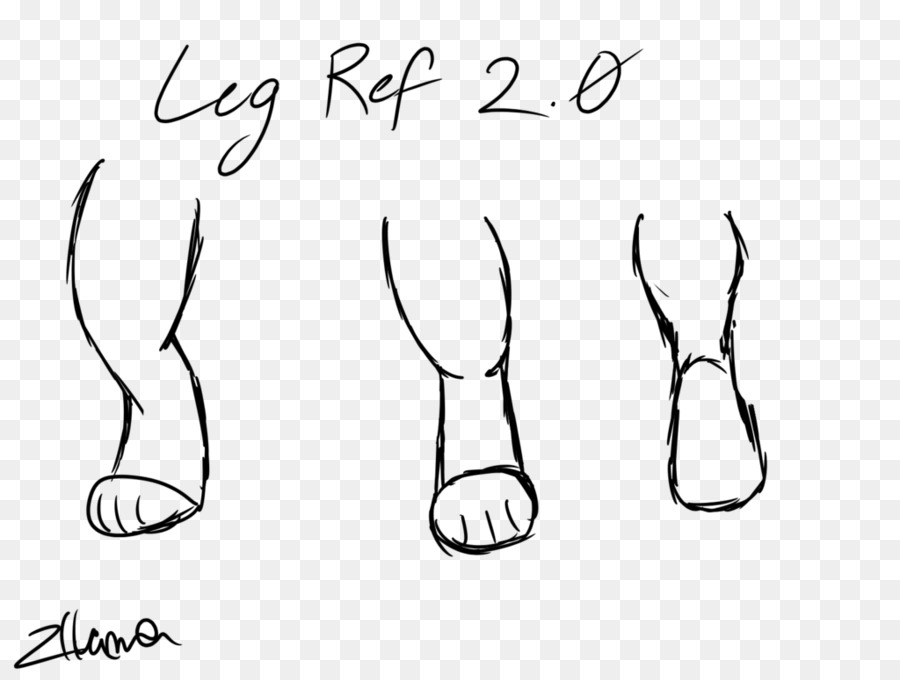 900x680 Finger Mammal Sketch - Llama Sketch