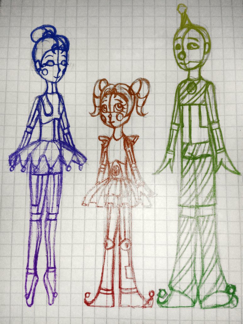 774x1032 Sister Location Sketch By Lisa44412 - Location Sketch