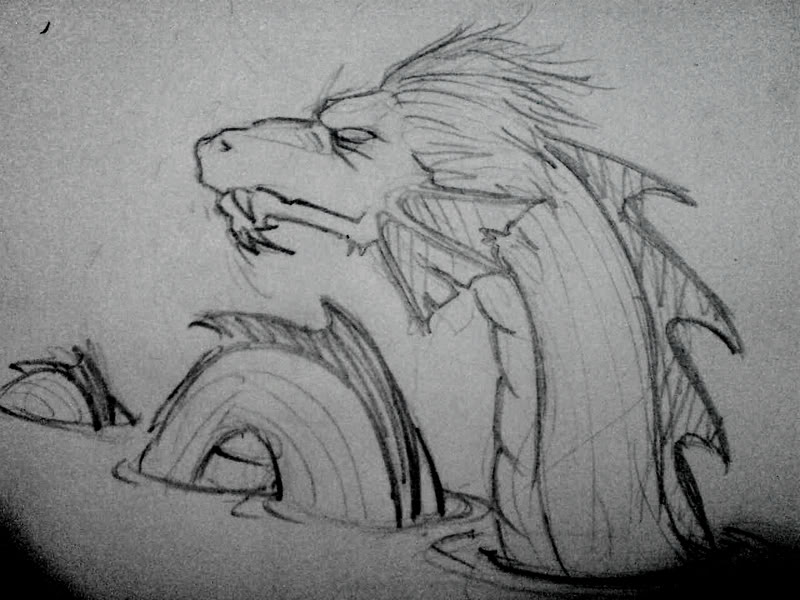 800x600 Sea Monster Clipart Loch Ness Monster - Loch Ness Monster Sketch