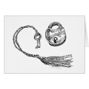 307x307 Lock Key Drawing Gifts On Zazzle - Lock And Key Sketch