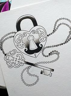 236x320 61 Best Lock And Key Tattoo Ideas Images Key - Lock And Key Sketch