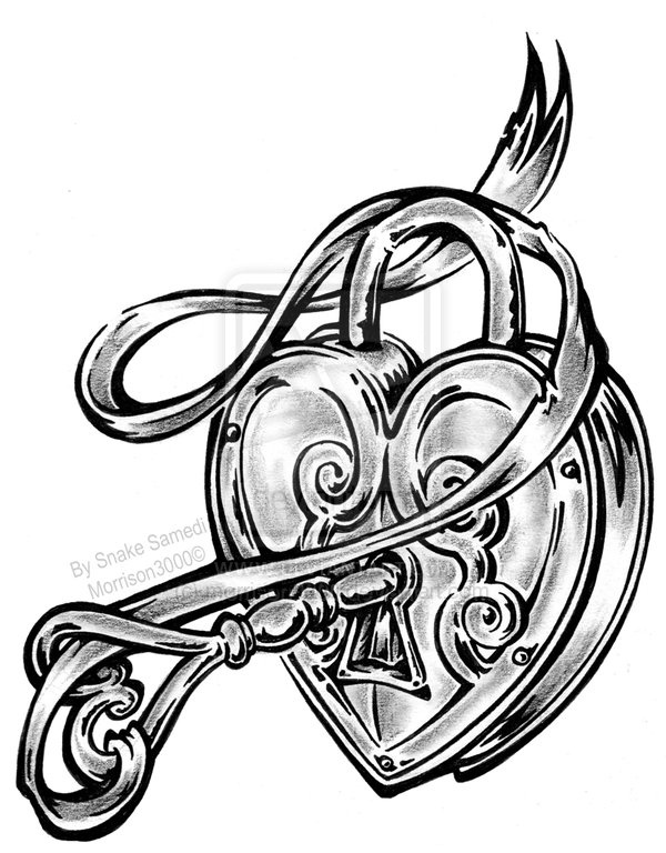 600x768 Lock Clipart Sketch - Lock Sketch