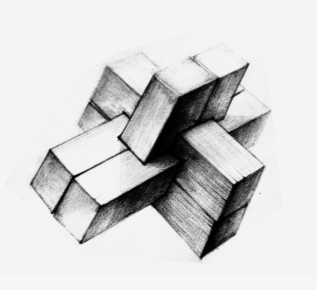 650x596 Luban Lock Sketch, Lock Clipart, Luban Lock, Sketch Png Image And - Lock Sketch