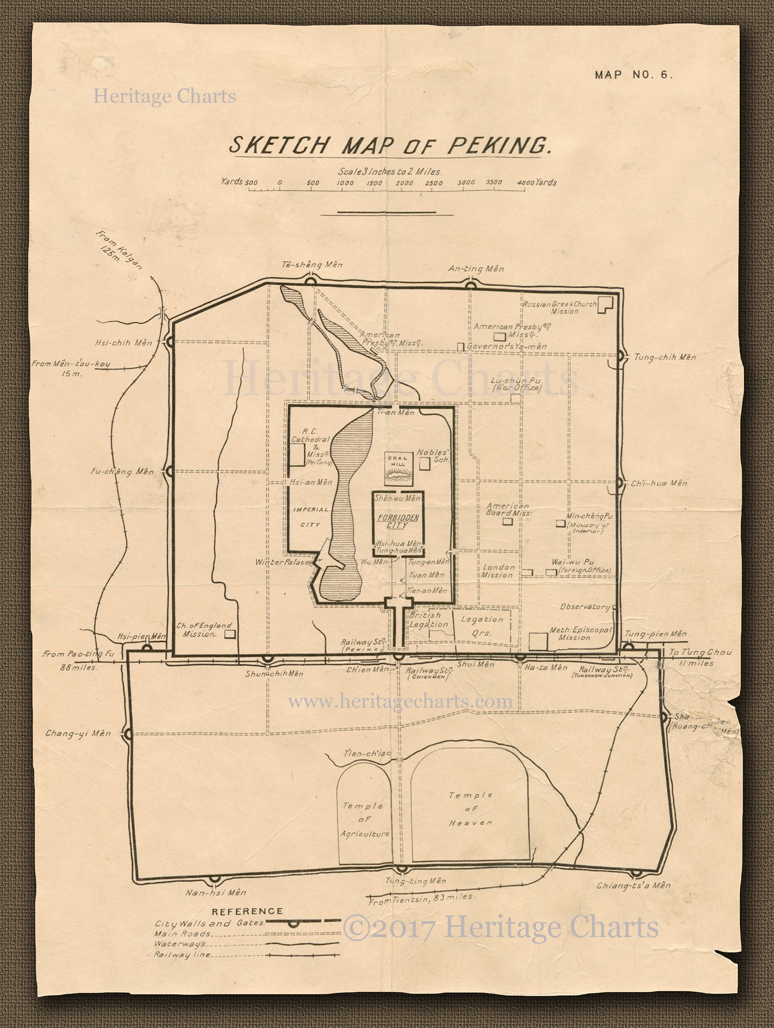 1506x2000 A Sketch Map Of Peking Gt Charts In The Locker Gt Maps Amp Charts - Locker Sketch