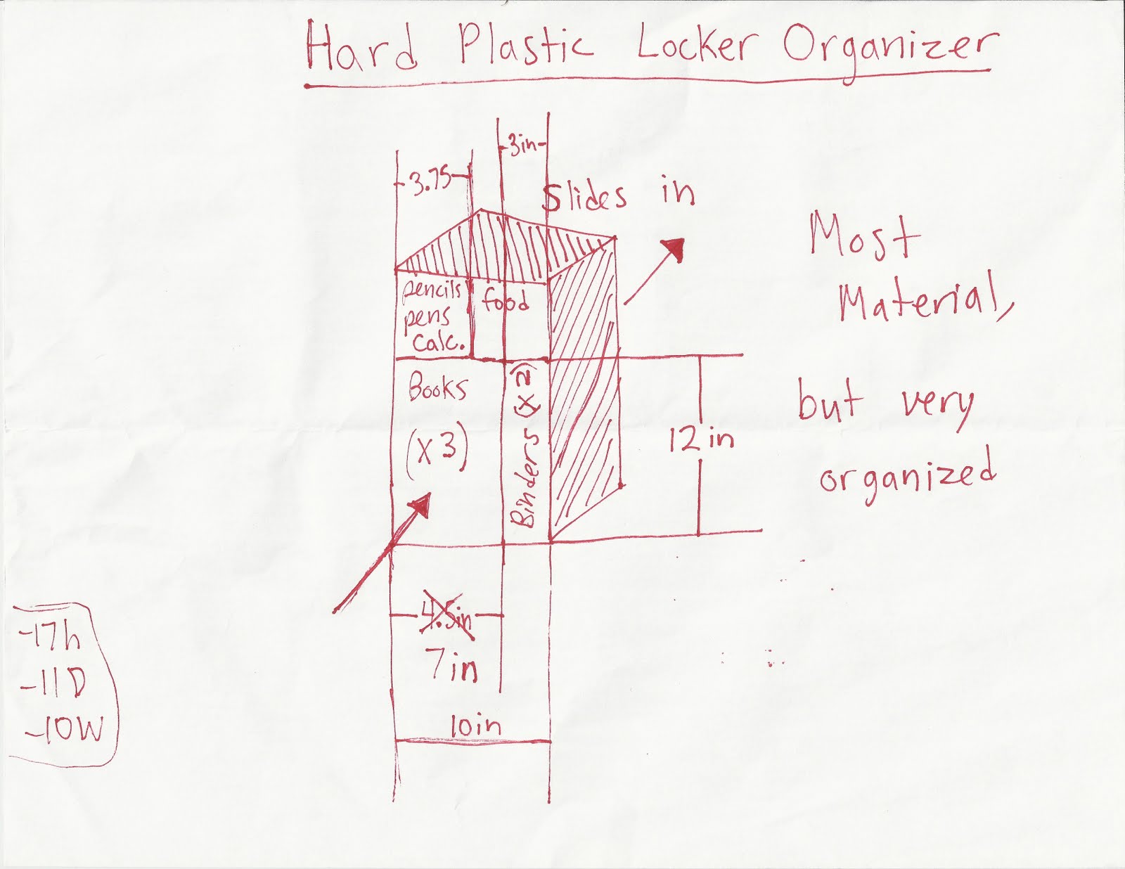 1600x1236 Philip Mengarelli Locker Design - Locker Sketch
