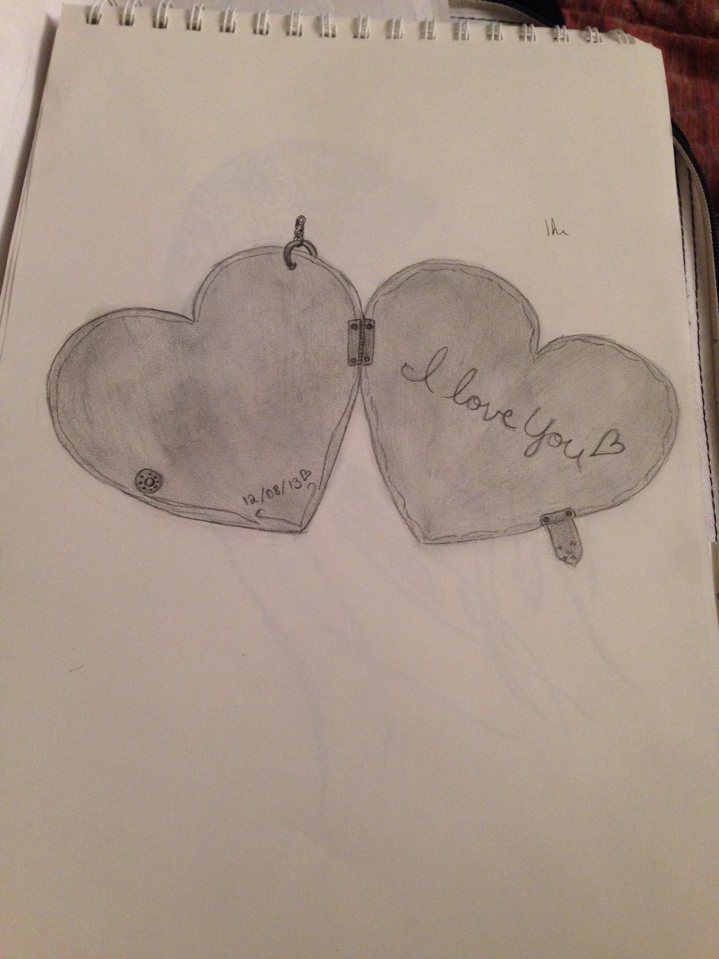 Heart Locket Drawing