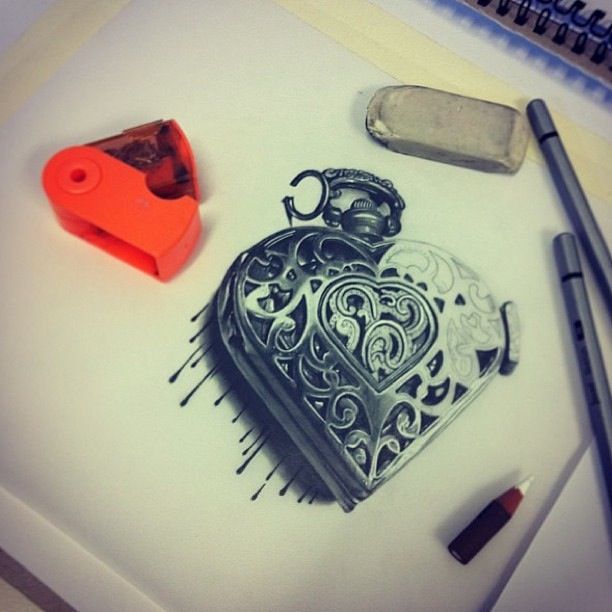 612x612 Impressive Locket Sketch - Locket Sketch