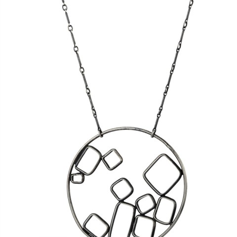 480x480 Sketch Round Square Necklace Cara Romano Studio Jewelry - Locket Sketch