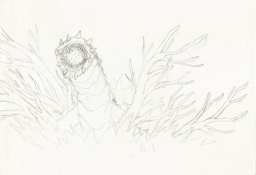 1024x701 Swamp Locust (Sketch) By Woodzilla200 - Locust Sketch