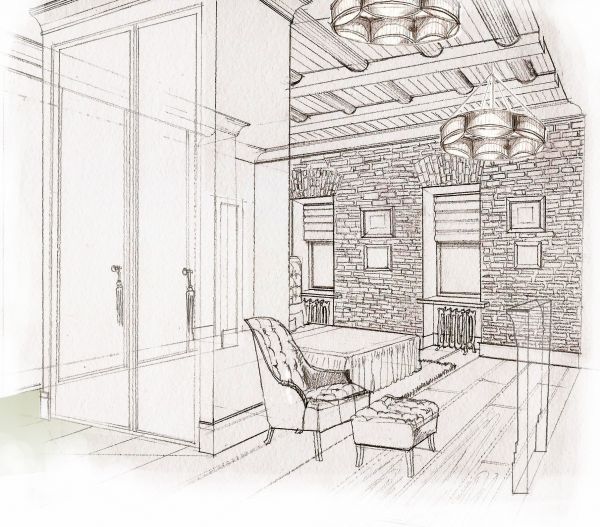 600x527 Pencil - Loft Sketch