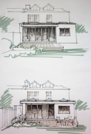 310x459 Restaurant Design - Loft Sketch