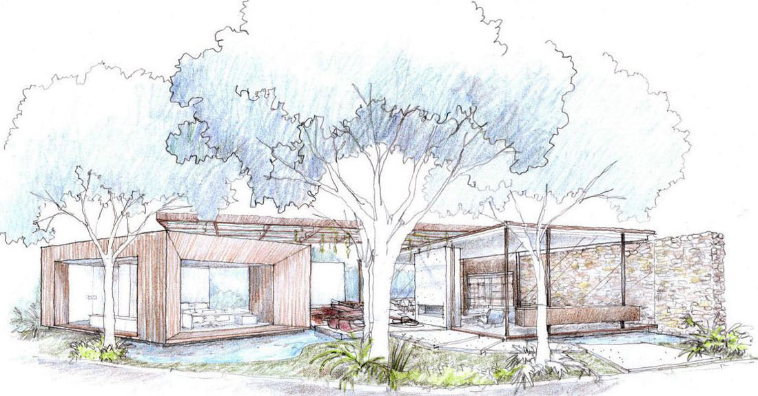 1100x576 Sketch, Loft 24 7 In Paulo, Brazil By Fernanda Marques - Loft Sketch